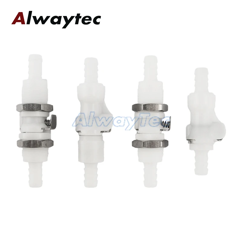 Hose Joint 5/16 Hose Barb Valved Durable Disconnect Fitting Coupling Quick Shut-Off For Hose Pipe Tube Connector