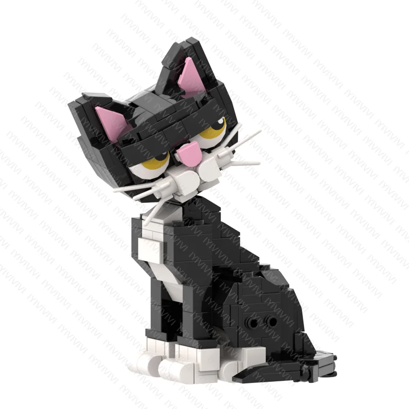 Cat-themed Decorative Items Building Blocks Unique Stone Home Garden Decorations in Color as Picture Show