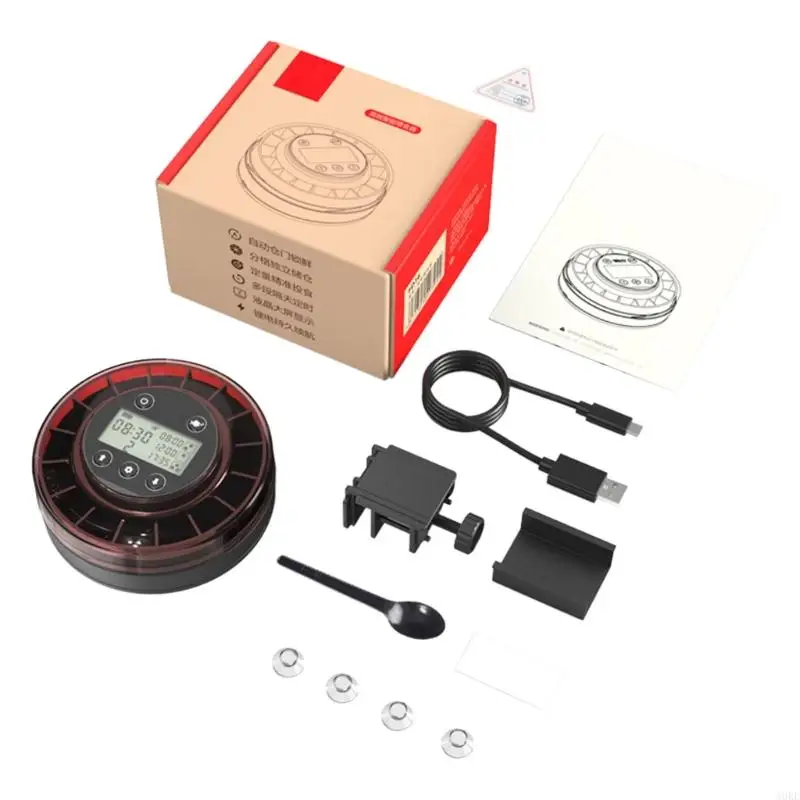 

A0KE FishTank Automatic Feeder Timing Fish Feeder Automatic Dispenser Regular Meals