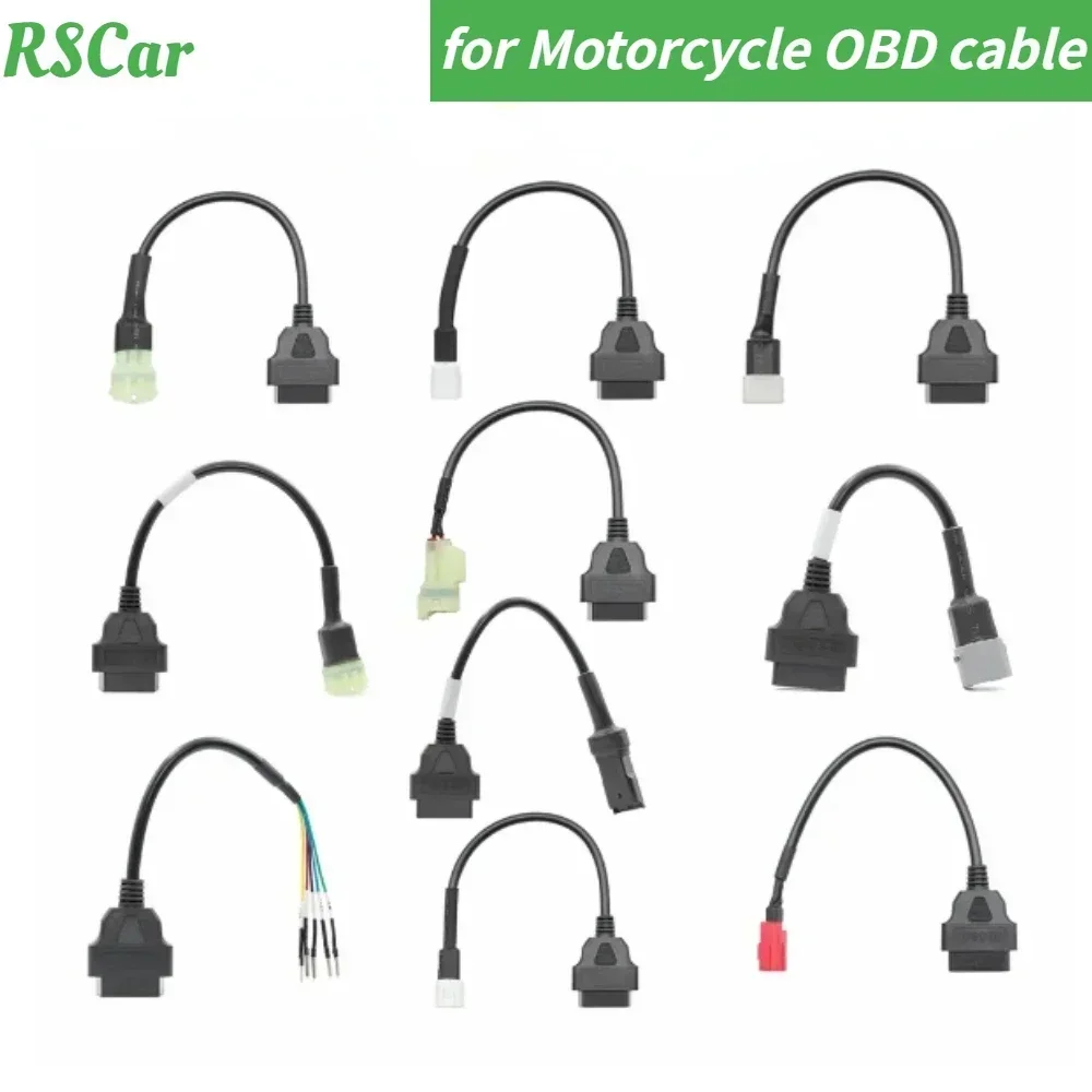 OBD2 Diagnostic Cable Motorcycle for Yamaha for Honda Motorcycle for Suzuki for Ducati for Kawasaki OBD 2 Extension Line Tool