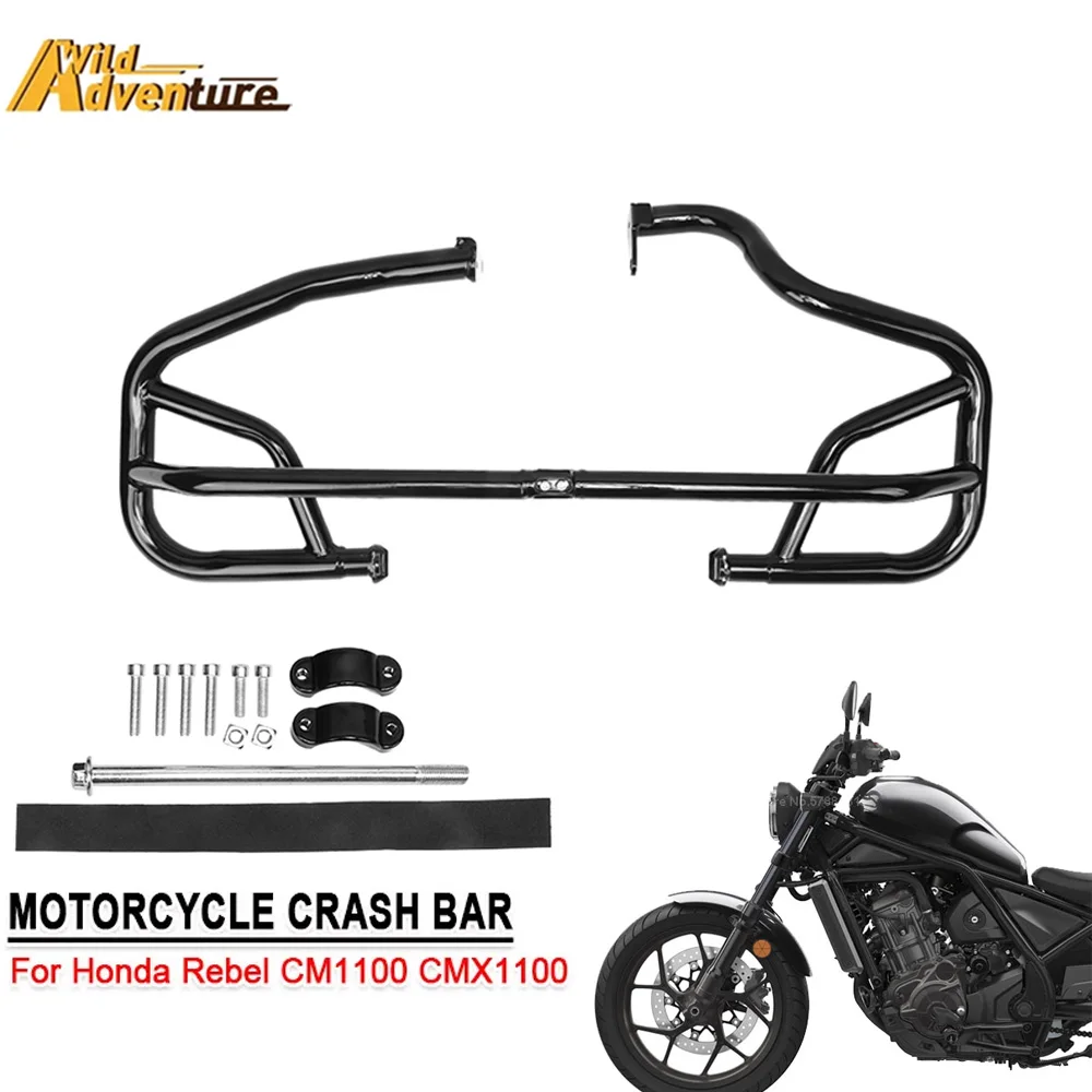 

For Honda Rebel CM1100 CMX1100 CM/CMX 1100 110CM 110cmx 2021-2023 Motorcycle Engine Guard Highway Crash Bar Stainless Crash Bar