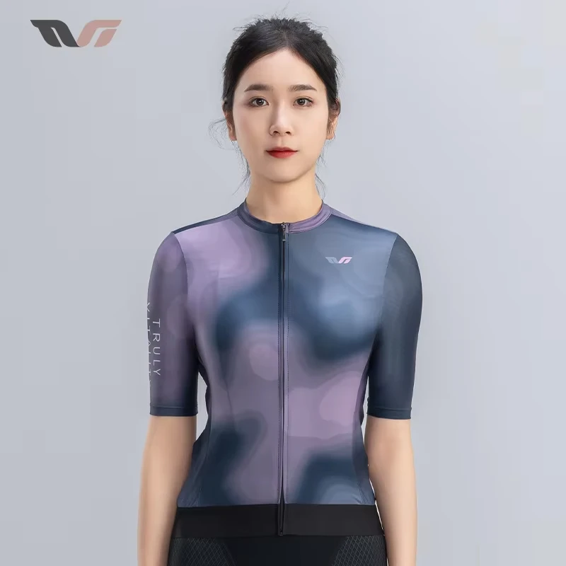 ROCKBROS TVI Women Bicycle Jerseys Short Sleeves Bike T-shirts Tops Summer Quick Dry Anti-sweat MTB Road Sports Cycling Jersey