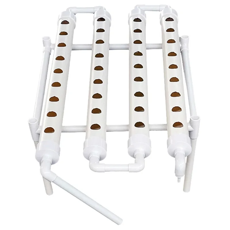 4-Pipe Hydroponic Growing System Kit, PVC Pipe Hydroponic Garden, Soilless Cultivation, Vegetable Gardening Tools