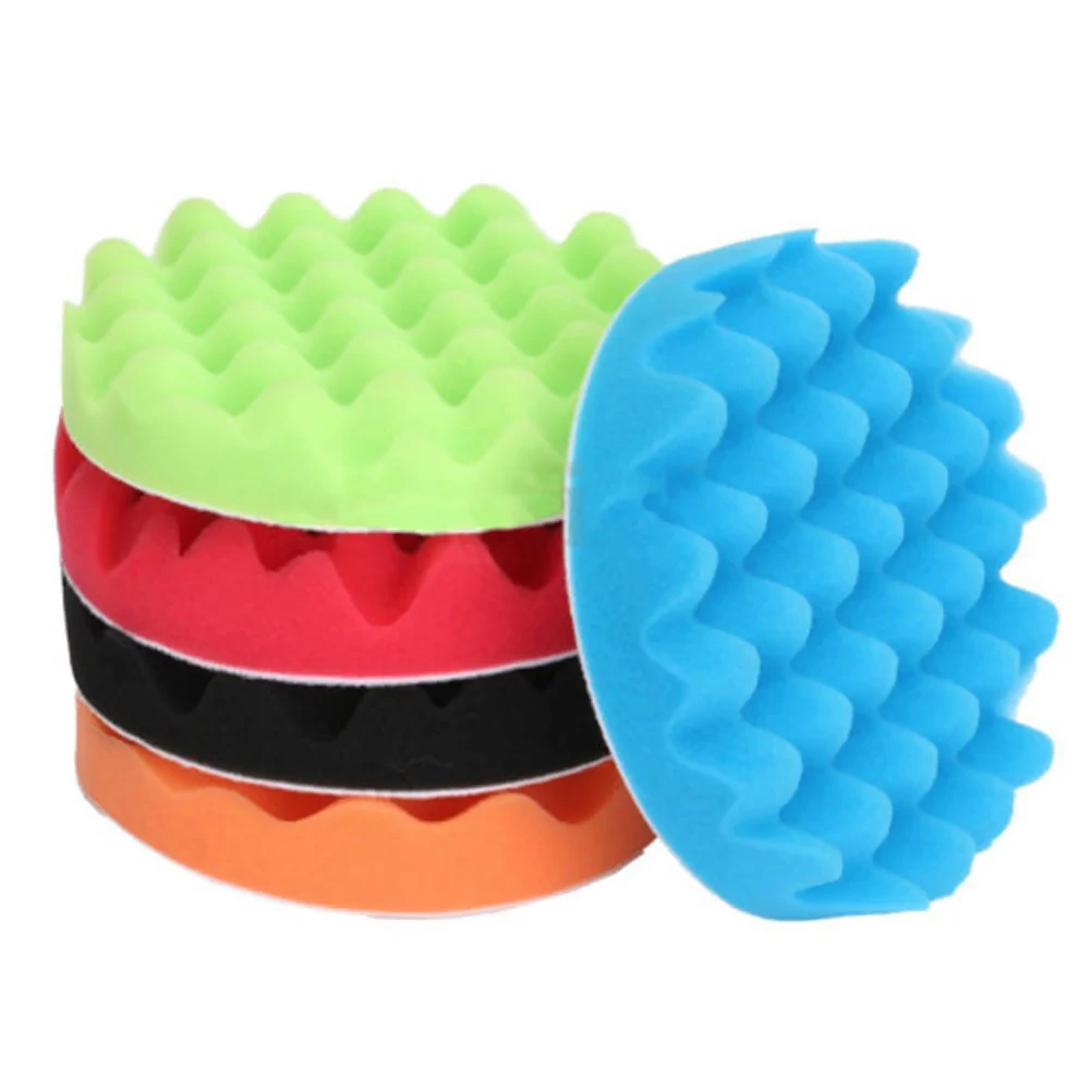 

5pcs Foam Buffing Polishing Pads Car Polisher Kit Durable Practical Waxing Sealing Car Lightness Detail Polishing Easy