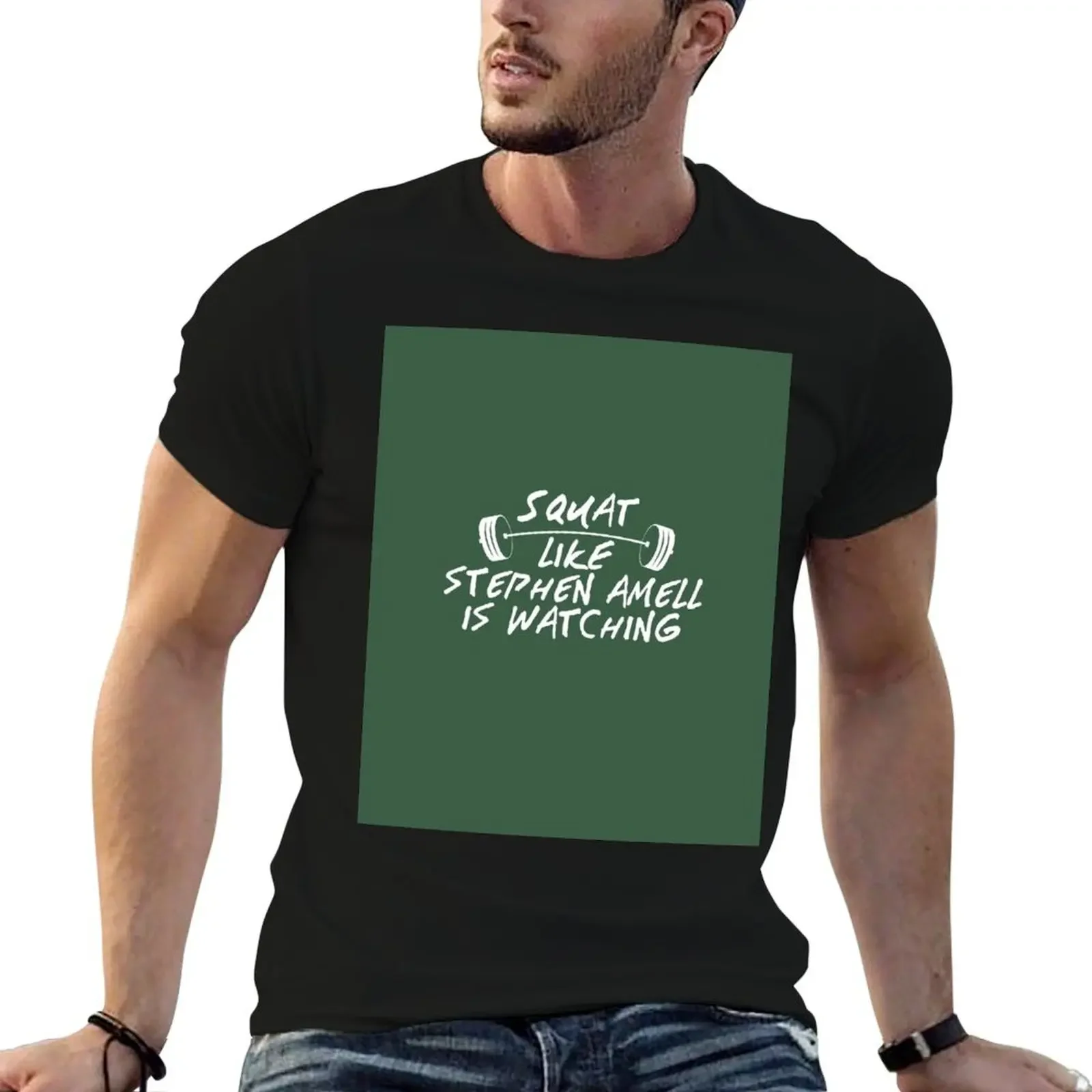 

Squat Like Stephen Amell Is Watching T-Shirt heavyweights vintage clothes luxury clothes men