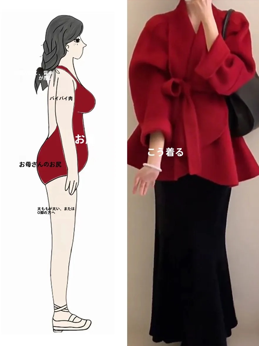 

Red Belted Slimming Large Size Women's Outerwear Autumn Winter New Style Small Fragrance Wind Coat Shape Sandal Shape P...