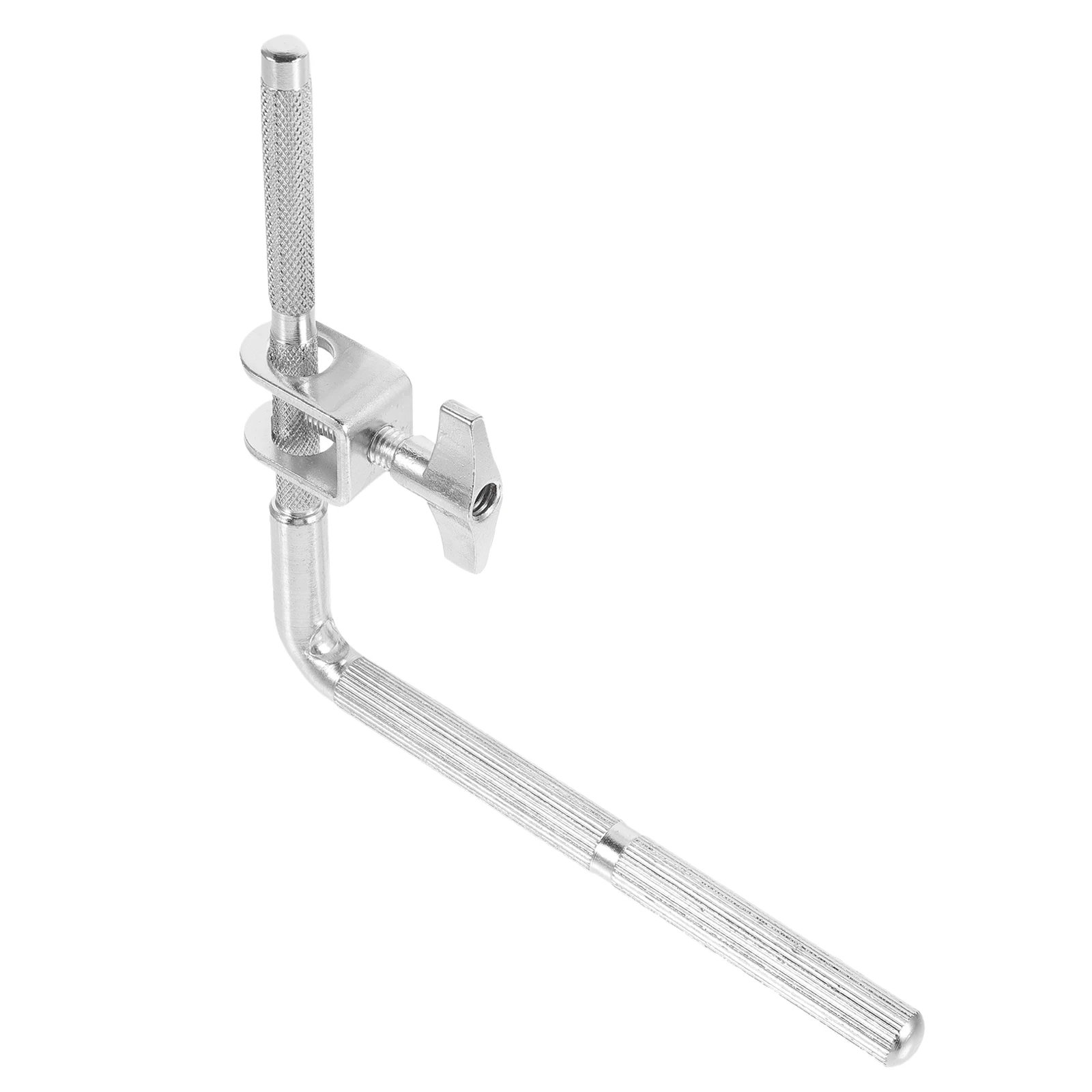 

Cowbell Mount Bracket Sturdy Metal Drum Clip Extension Holder Compatible Bass Drum Right Angle Support Arm Protect Hoops Dents