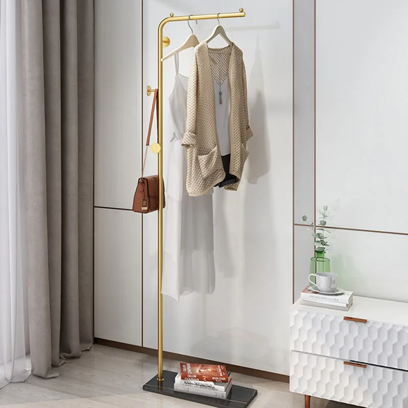 Entree luxe kapstok staande design badkamer metalen hanger space saver kleedkamer tassen porte manteau nordic meubelen