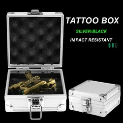 Tattoo Equipment Case With Sponge Traditional Machine Box Durable Carrying Case With Lock And Corner Reinforcements
