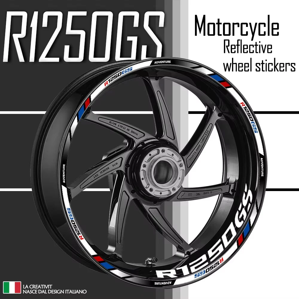 

Reflective Motorcycle Accessories Wheel Sticker Inside of Hub Decals Rim Stripe Tape For R1250GS r1250 gs ADVENTURE Adv1250 R