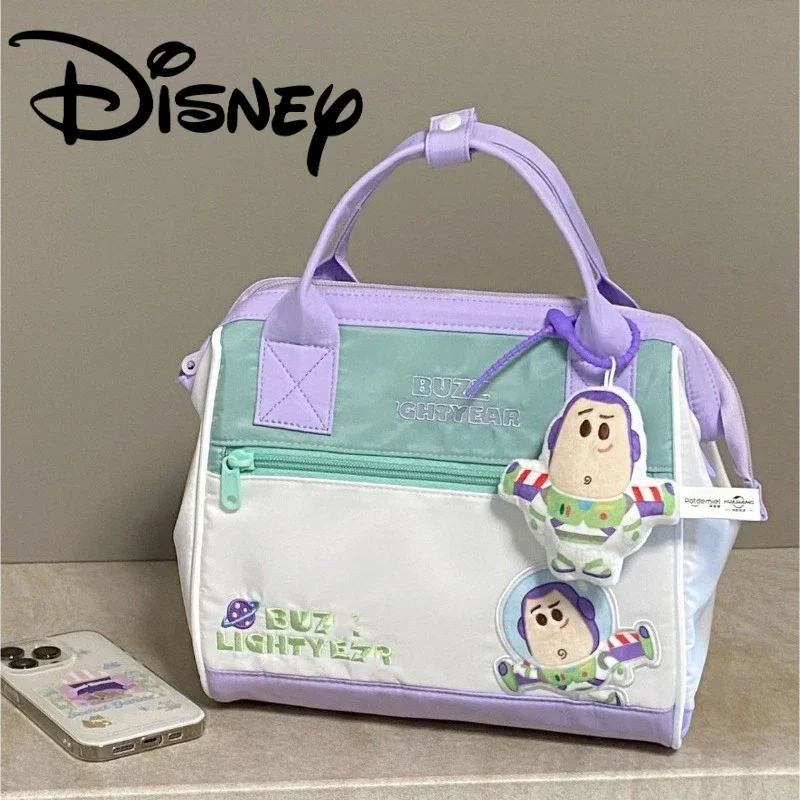 Disney Buzz Lightyear Cartoon Versatile Fashionable Cute Crossbody Tote Bag for Baby Mothers Large Capacity Travel Bags Gift