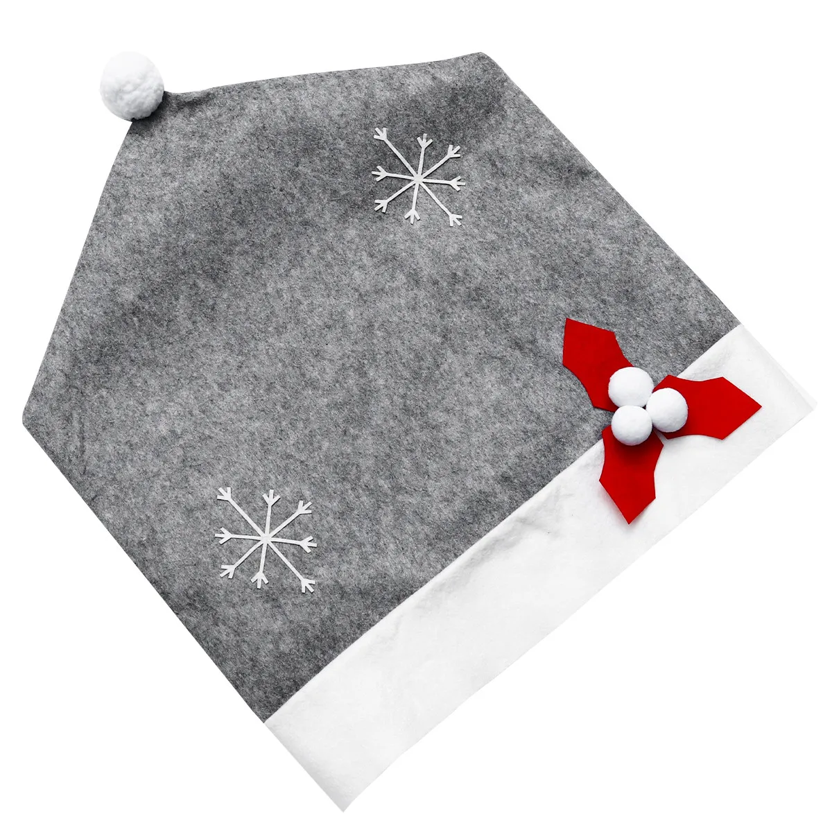1Pcs Christmas Hat Chair Cover Creative Chair Back Cover Xmas Dining Seat Slipcover Holiday Party Decor Christmas Supplies