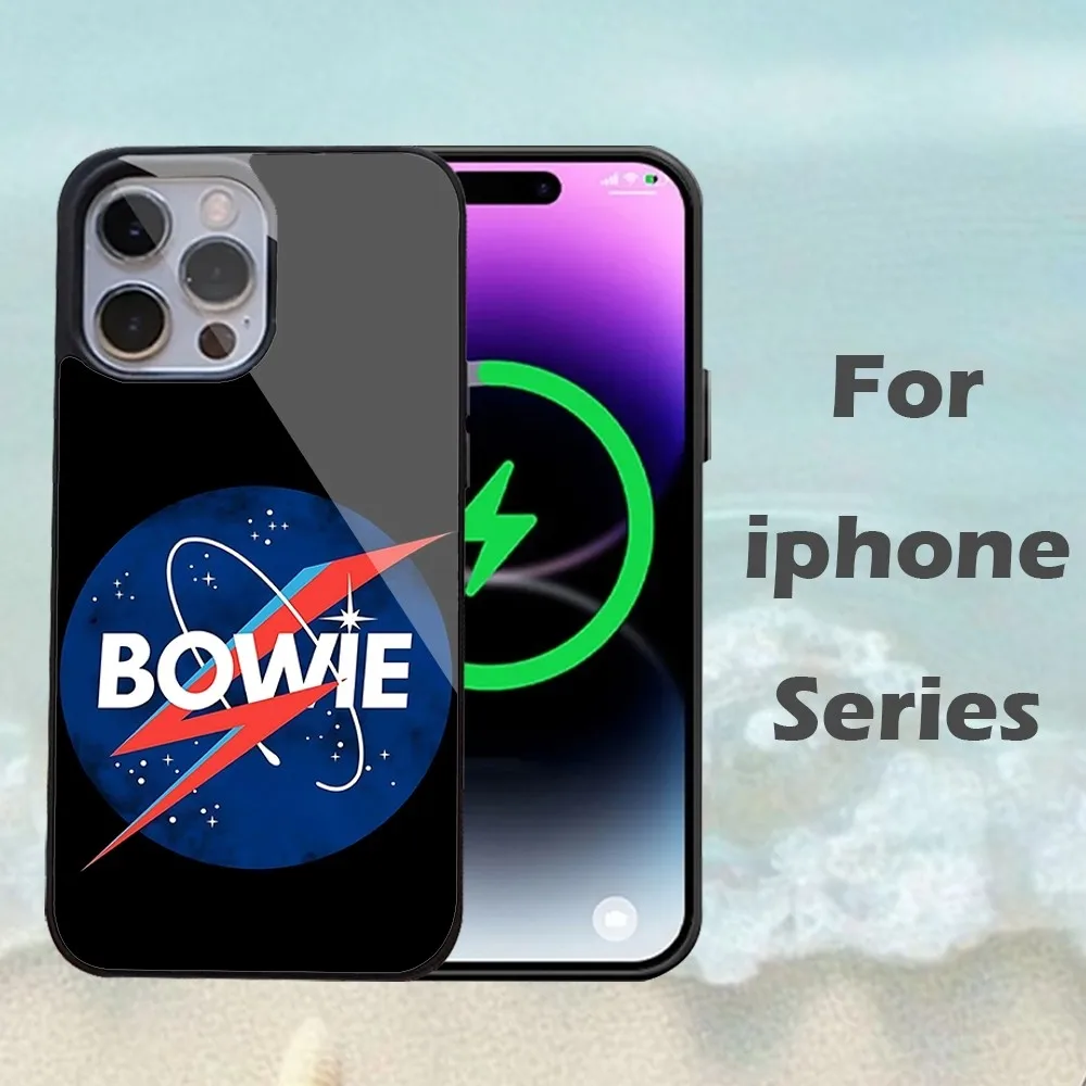 D-david pěvec b-bowie telefon pouzdro pro iPhone 16 15 14 13 pro maxi 11pro 12 mini mala alex zrcadlo pro MagSafe bezdrátový nabíjení zakrýt