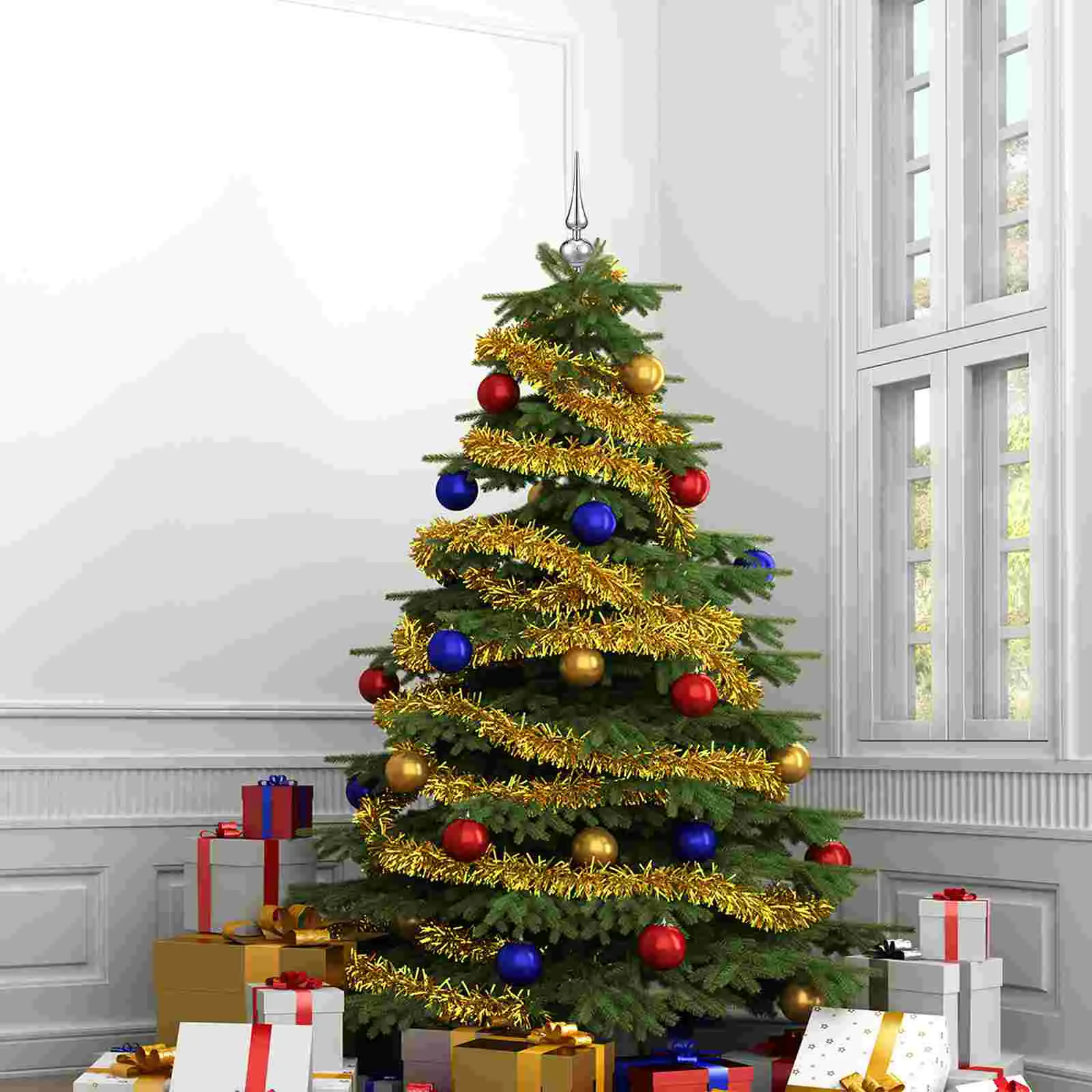 3 uds decoraciones calabaza árbol estrella superior Navidad oro adornos de Natividad Toppers