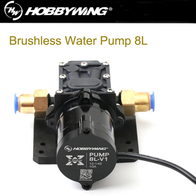 Hobbywing Combo Pump 8L Brushless Water Pump 10A 14S V1 Sprayer Diaphragm Pump for Plant Agriculture UAV Drone