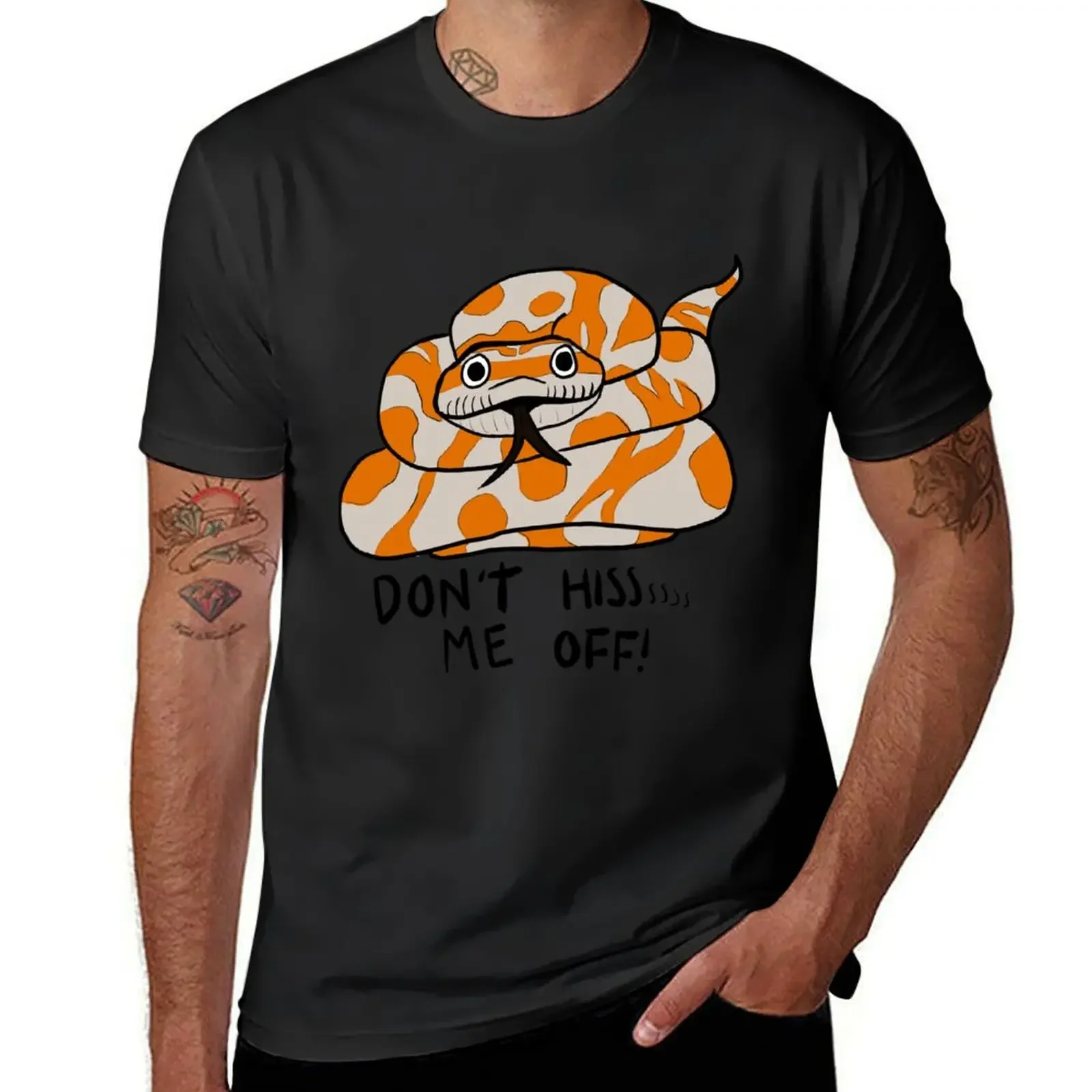 Don't hiss me off! T-Shirt custom t shirt Short sleeve tee sweat shirts, men