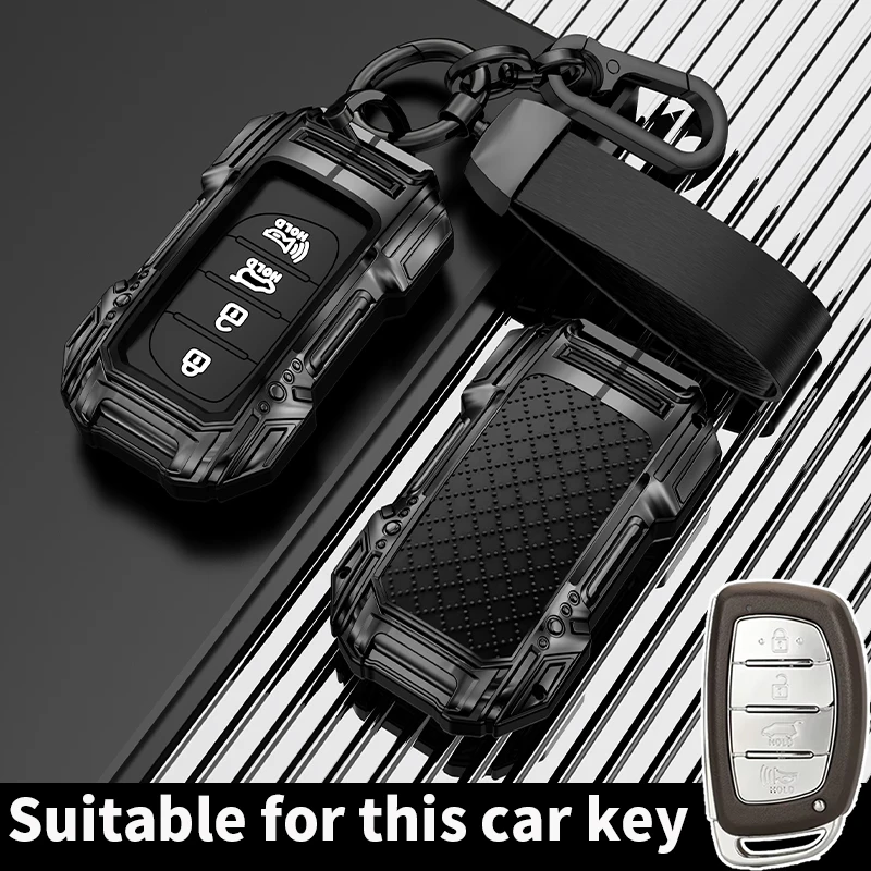 Zinc Alloy Car Key Cases Protector Cover For Hyundai Tucson Santa Fe Rena Sonata Elantra Creta Ix35 Ix45 I10 I30 I40 Accessories