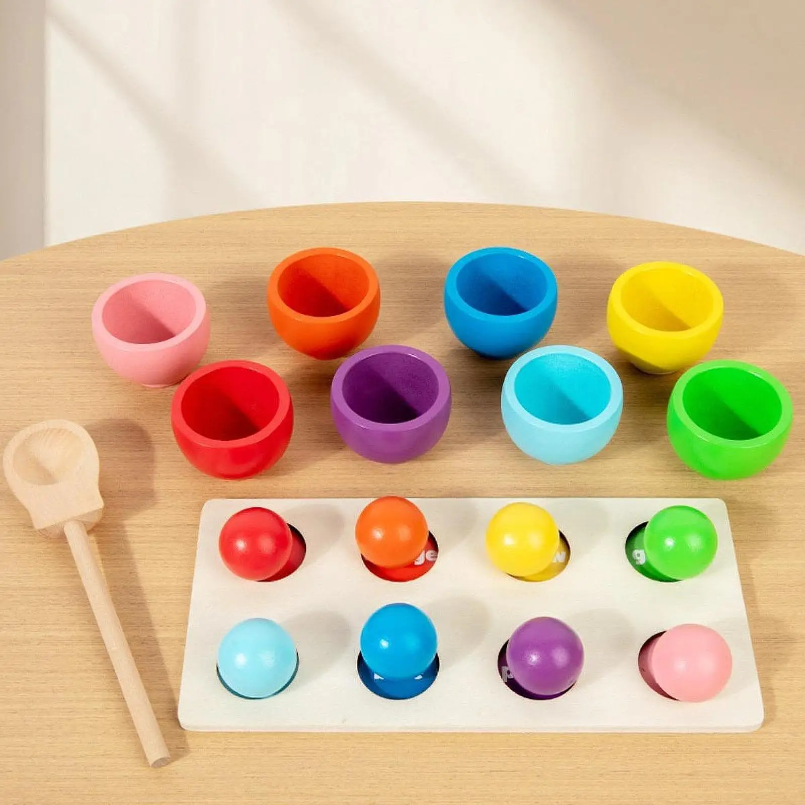 Boules dans les tasses développement cadeau d'anniversaire bébé couleur tri tasses pour enfants