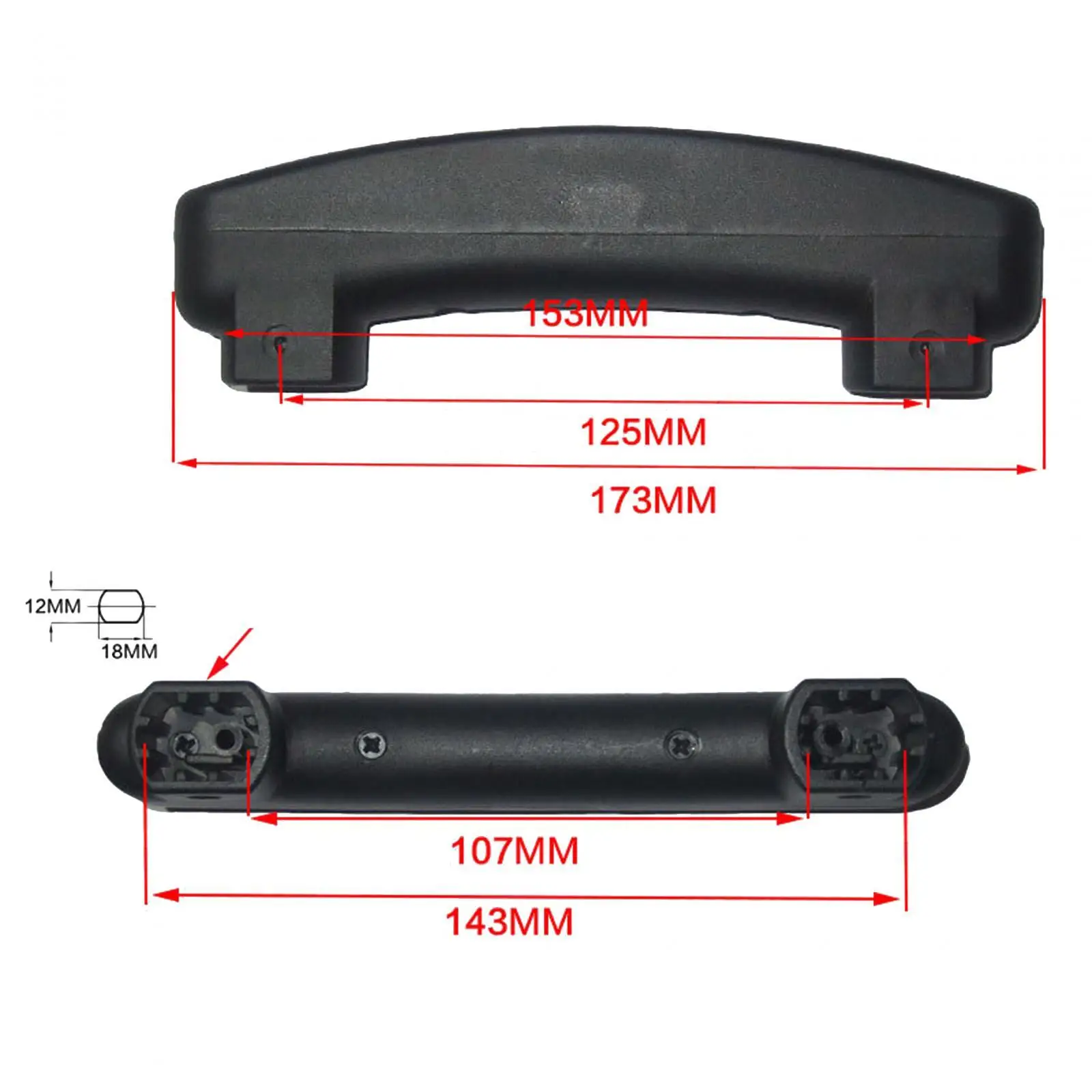 Sangle de rechange pour poignée de valise à bagages, pièces de rechange, valise à roulettes, accessoires de remplacement, étui de voyage, poignée de transport, poignée à nervures