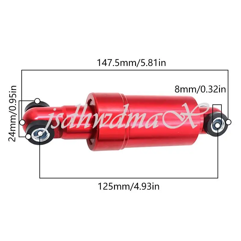 125mm Hydraulic Shock Absorber Front and Rear Wheels All Inclusive for M365 KUGOO M4 Pro Electric Scooter Anti Vibration Parts