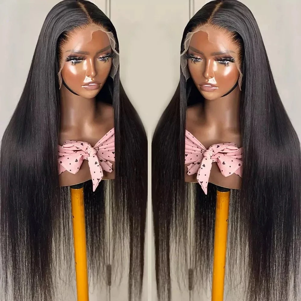 Rosabeauty 13X4 13x6 Straight Lace Front Wig Human Hair Frontal 5X5 Glueless Ready to Wear Wigs 250% For Women 30 40 Inch