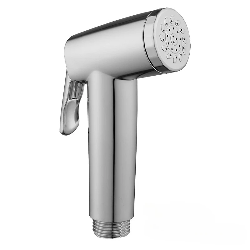 

New Fully Electroplated Plastic Small Spray Gun Shower Shower Woman Washer Pressurized Toilet Spray Gun Flusher Nozzle Set