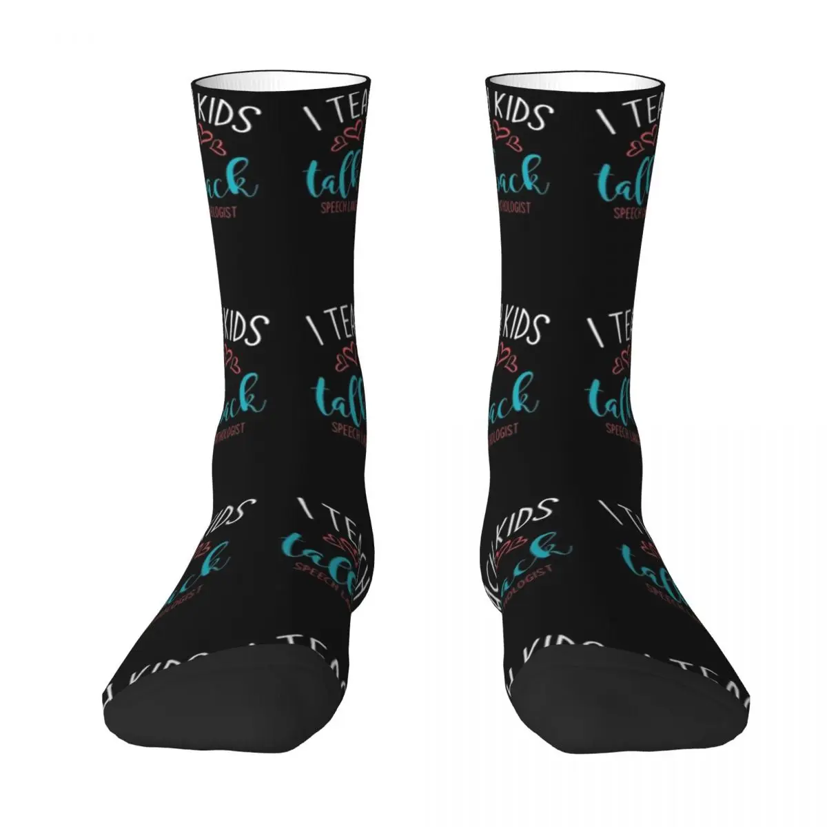 

SLP, Speech Therapy, I Teach Kids To Talk Back Socks aesthetic colored hiphop crazy Men's Socks Luxury Women's