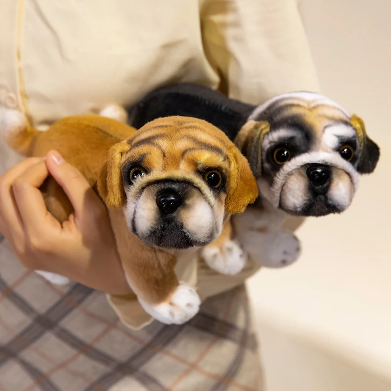 22cm Cute Simulation French Bulldog Plush Toys Soft Lovely Stuffed Animals Baggle Dog Baby Accompany Dolls for Kids Girls Gifts