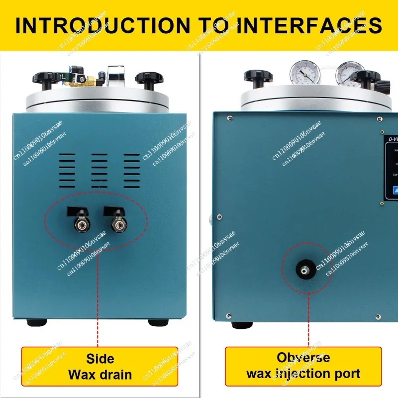 Digital Vacuum Injector Automatic Wax Injection Jewelry Making Equipment 220V