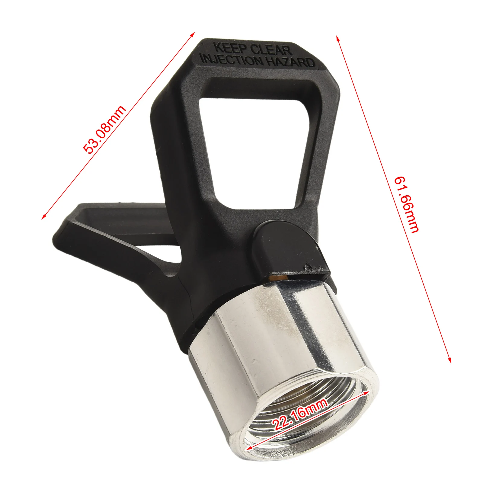 Airless Sprayer Nozzle Cover for G7/8 14 Threads and 10.5mm Center Distance for Bridge and Steel Structure Anticorrosion