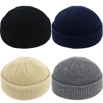 Chapeau tricoté rétro pour hommes et femmes, polyvalent, ten...
