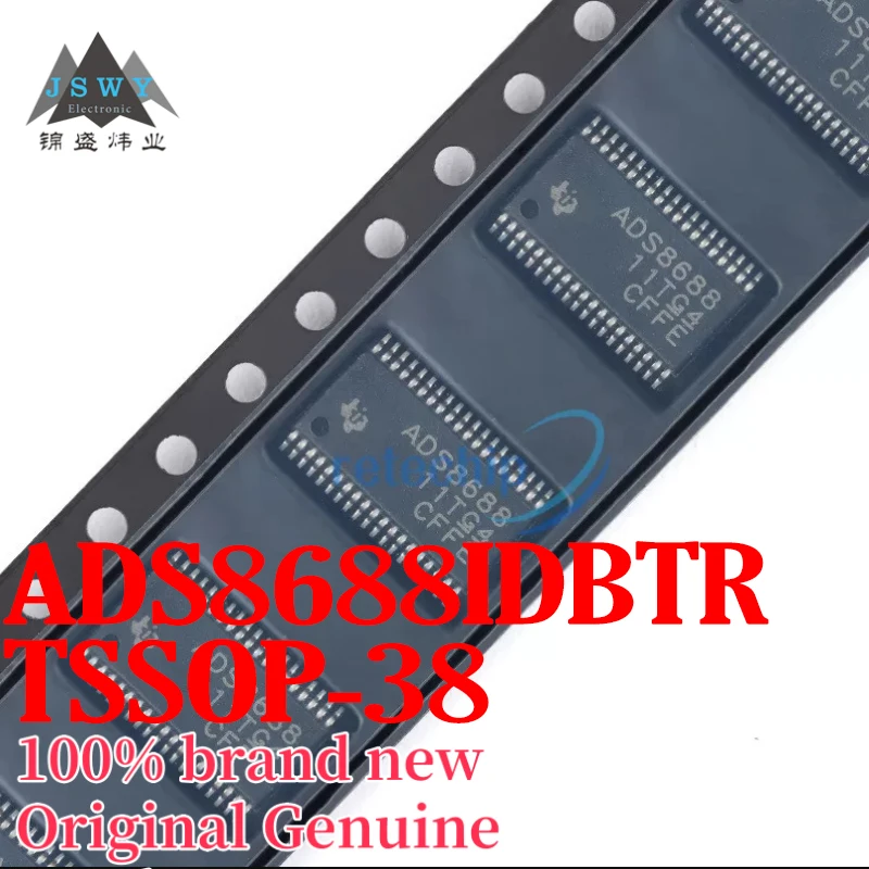 

(5/50 pieces) ADS8688IDBTR ADS8688 TSSOP-38 16-bit Analog to Digital Converter chip IC brand new original free shipping