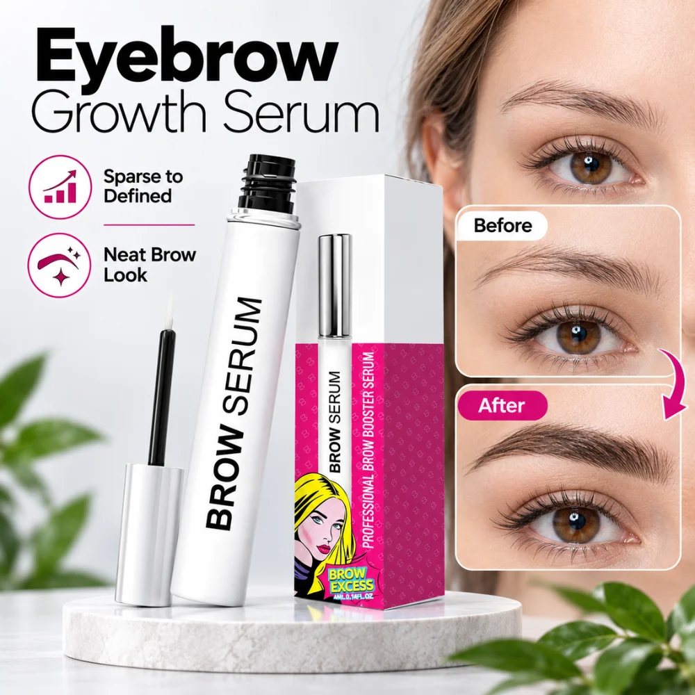 Fast Absorbing Eyebrow Serum 4ml Lightweight Biotin Arginine Gel Hydrating Brow Care Non Sticky Formula for Daily Beauty Routine