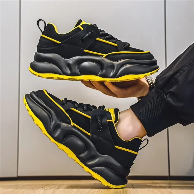 

Модные и модные универсальные нишевые дизайнерские туфли на толстой подошве, новинка 2024, спортивные и повседневные легкие низкие кеды