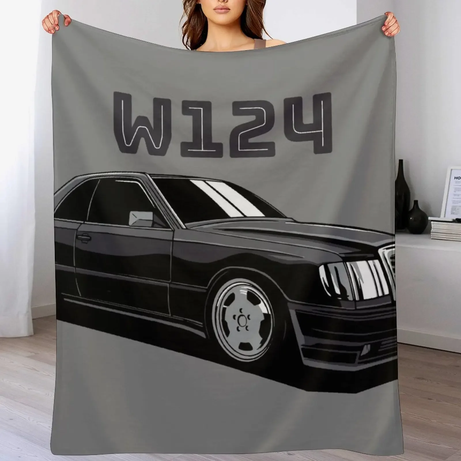 

W124 Throw Blanket Fade Resistant Durable Throw Blanket