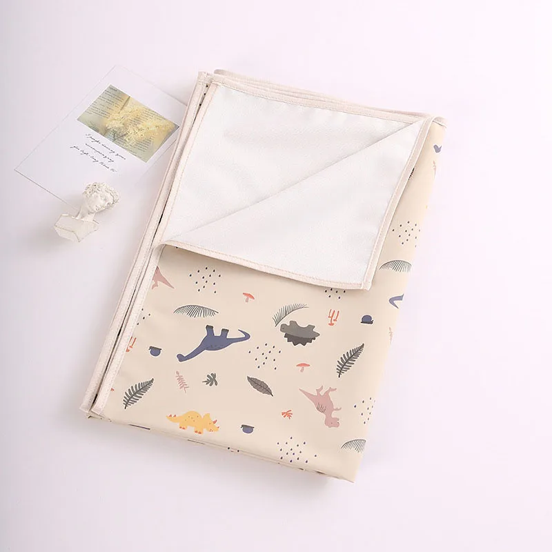 Baby Diaper Mat Soft PU Waterproof Leak Proof Washable Newborn Urine Pad Changing Pad Liners Reusable Picnic Travel Mats