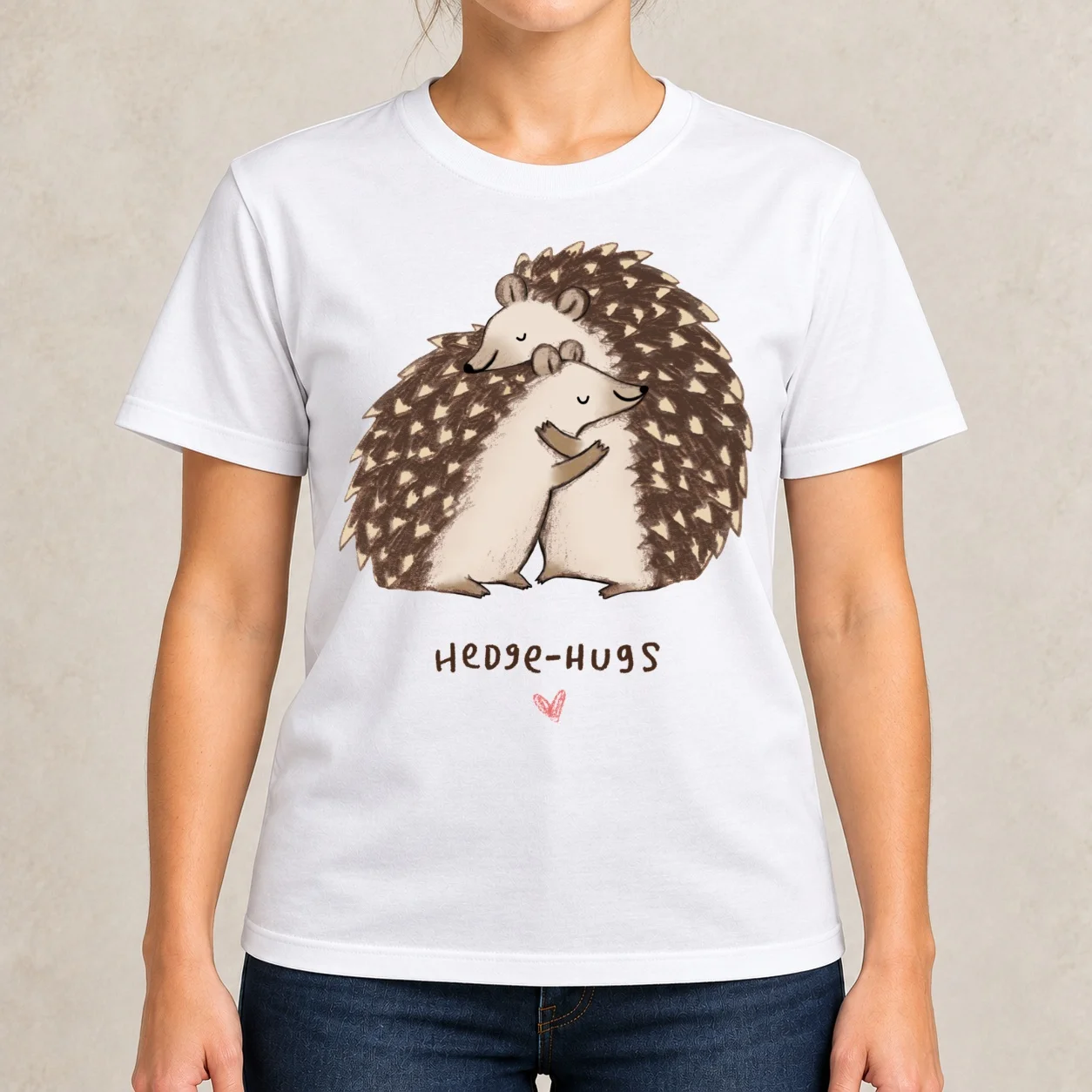 Hedge-hugs Women T-Shirt aesthetic clothes summer tops customizeds t-shirt dress for Women graphic