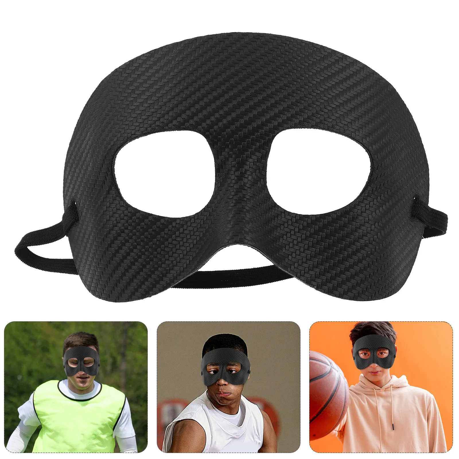 

Мужская черная спортивная маска для лица с защитой носа и щек, легкая, дышащая, для баскетбола и футбола