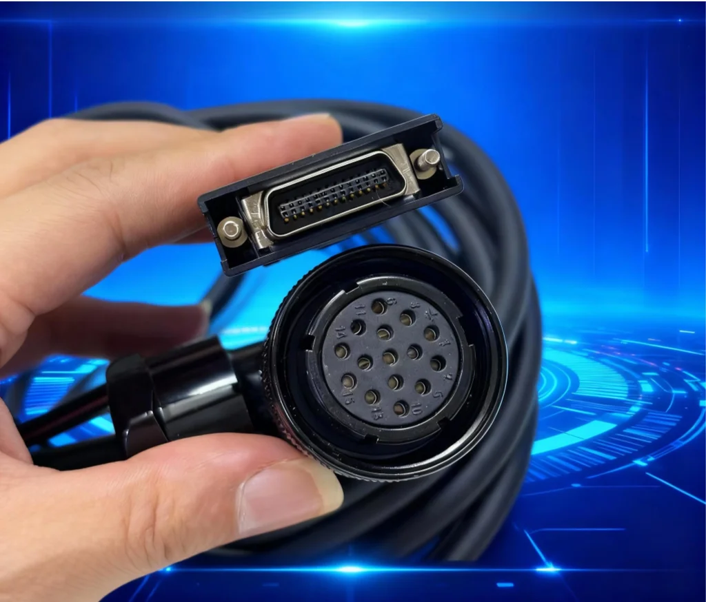 

Suitable for Maxin driver feedback wires, power lines, EP100 encoder cables, Wuhan Huada servo motor encoder cables