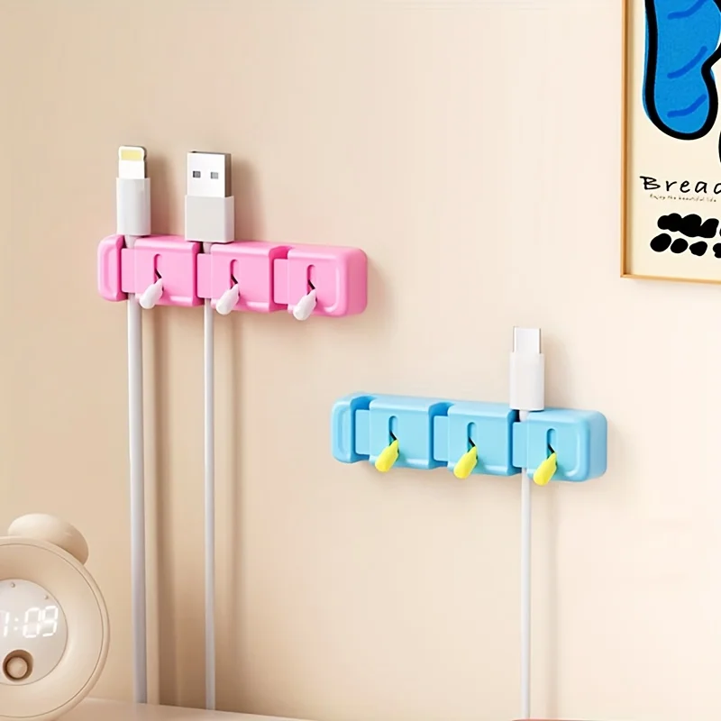 Picture 5: Desktop Data Cable Holder Toggle Snap No Trace Alignment Fixed Cable Data Cable Organizer