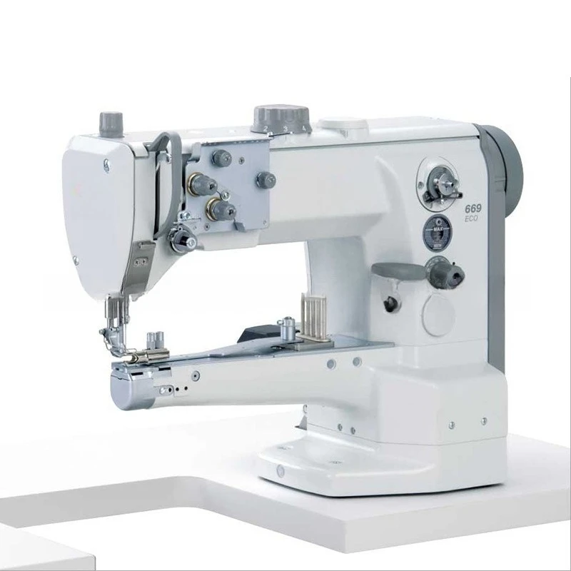 Cylinder arm machine with horizontal rotary shuttle Hemming operation sewing machine