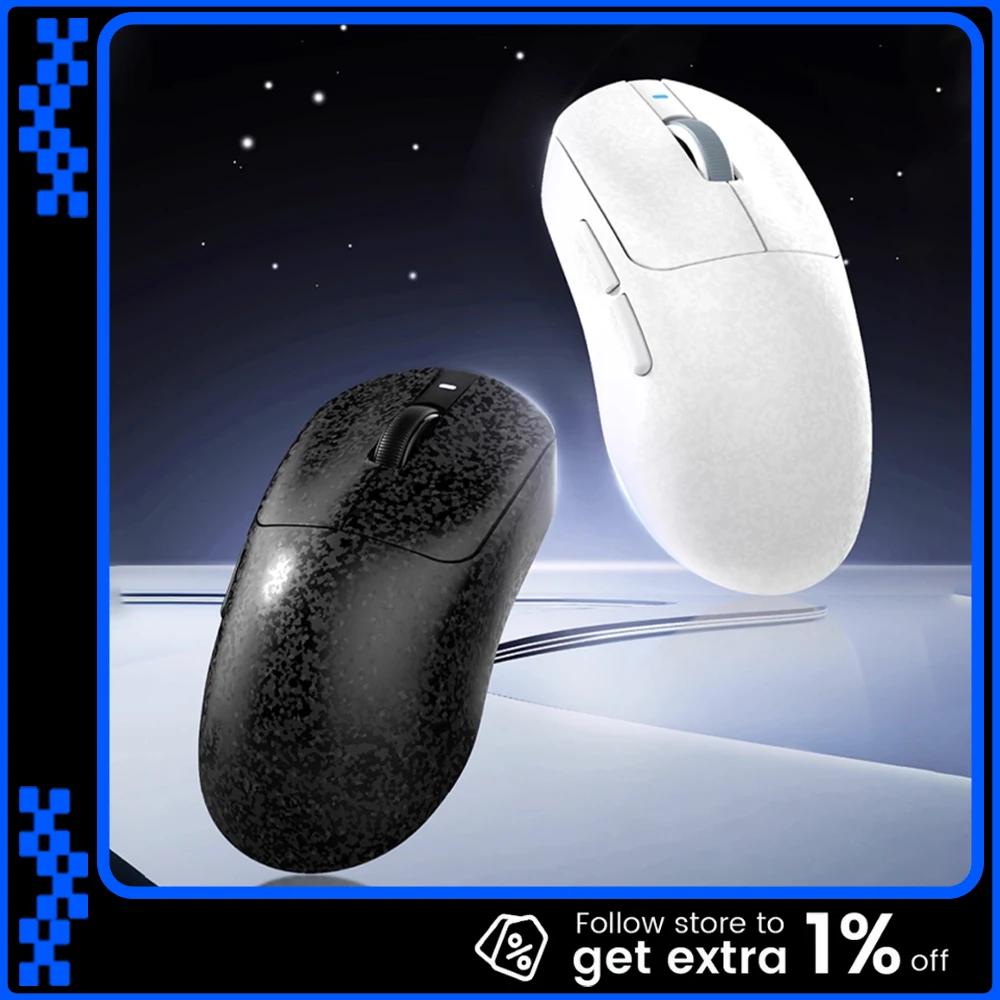 

Ajazz T520 Gaming Mouse Wireless 3mode Paw3395 Carbon Brazing Shell Lightweigh Office E-Sport Mouse Custom Accessory Fps Gamer