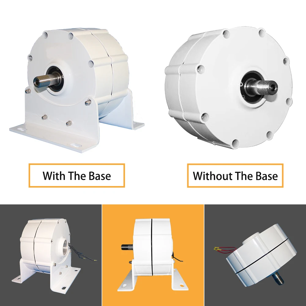 PMG مولد تربيني الرياح 5000 واط 12 فولت 24 فولت 48 فولت 600 دورة في الدقيقة التيار المتناوب تيار مستمر الطاقة المغناطيسي دينامو توربينات المياه المولد المائي الطاقة الحرة 5KW #5