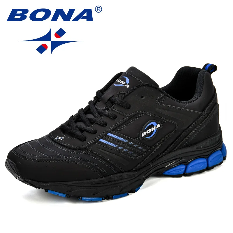 BONA 2023 New Designers Action Leather Trendy Running Shoes Men Outdoor Sneakers Man Walking Jogging Shoes Athletic Footwear