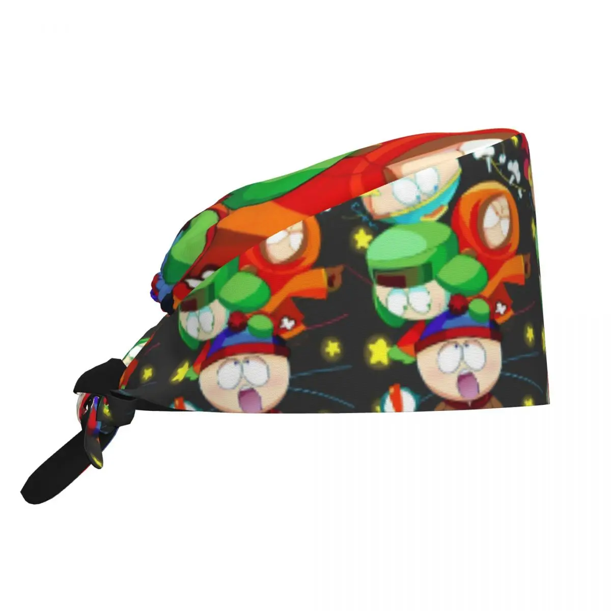 Work Scrub Cap Souths Parks Nursing Hats Men Women Casual Medical Hat Adjustable Tie Back Working Cap