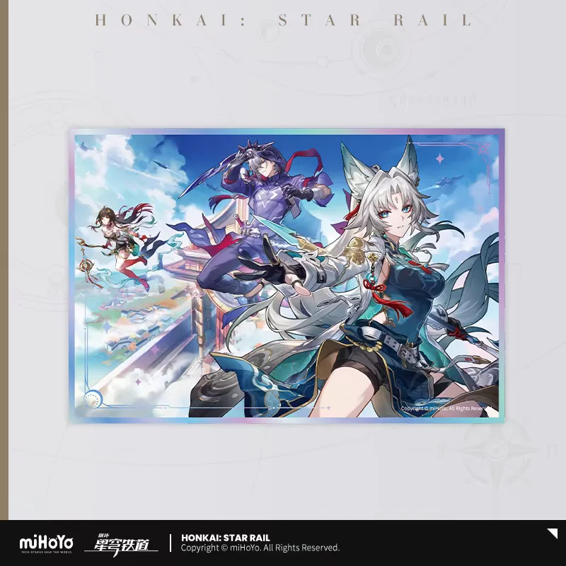 Pre Sale miHoYo Official Honkai Star Rail Starry Travel Series Acrylic Color Paper Anime Fashion Surrounding Cosplay Gifts 5