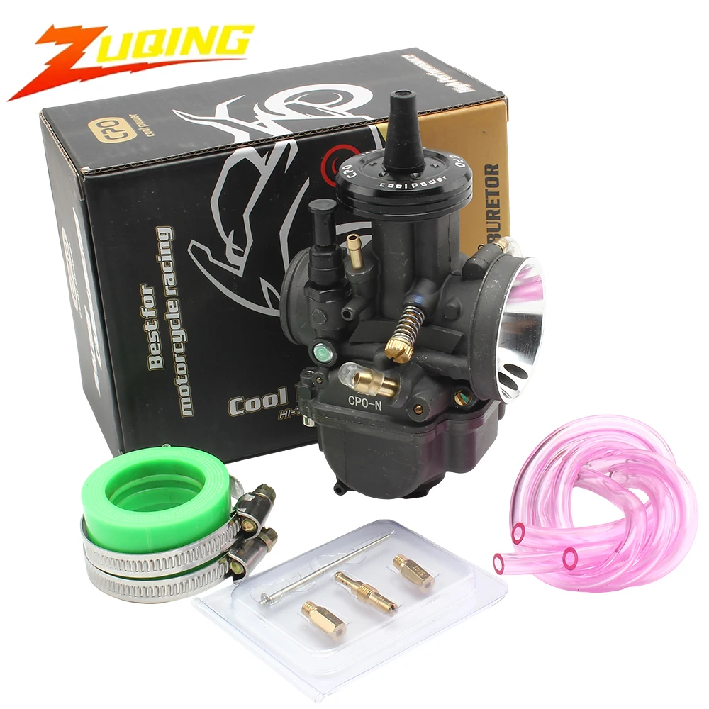 Motocyklowy gaźnik płaski PWK Racing Gaźniki wyścigowe 24 26 28 30mm 2T 4T ATV Enduro Dirt Bike Motocross