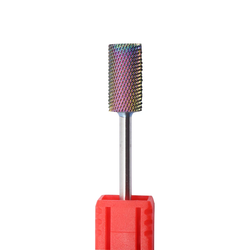 Regenboog Carbide Platte Kop Professionele 3/32 "Nail Elektrische Boor Machine Manicure Pedicure Tool Accessoires Carbide nailboor