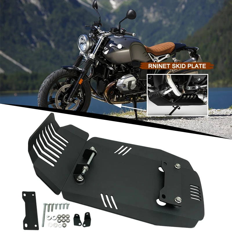 

For BMW RNINET R Nine T RnineT Scrambler NINET 2013-2021 2020 Chassis Under Guard Skid Plate Base Belly Pan Engine Protector