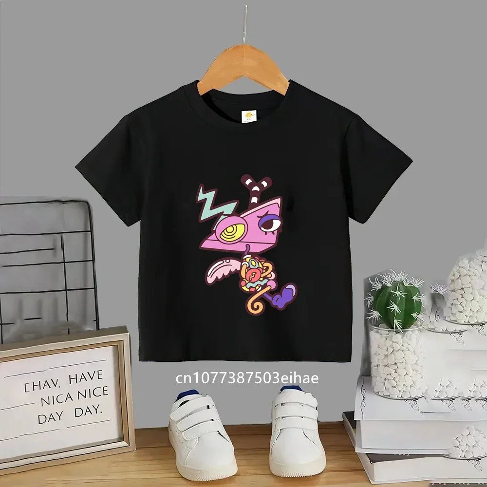 Fashion Kids The Amazing Digital Circus Anime Tshirt, High Quality Cotton Short Sleeve Tees, Children Boys Girls Summer Clothes